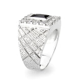 Sterling Silver   Ring with AAA Grade CZ   High Polished(No Plated)