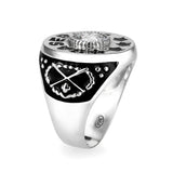 Sterling Silver   Ring with Clear CZ   High Polished(No Plated)