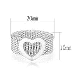Rhodium Plated Ring with No Stone