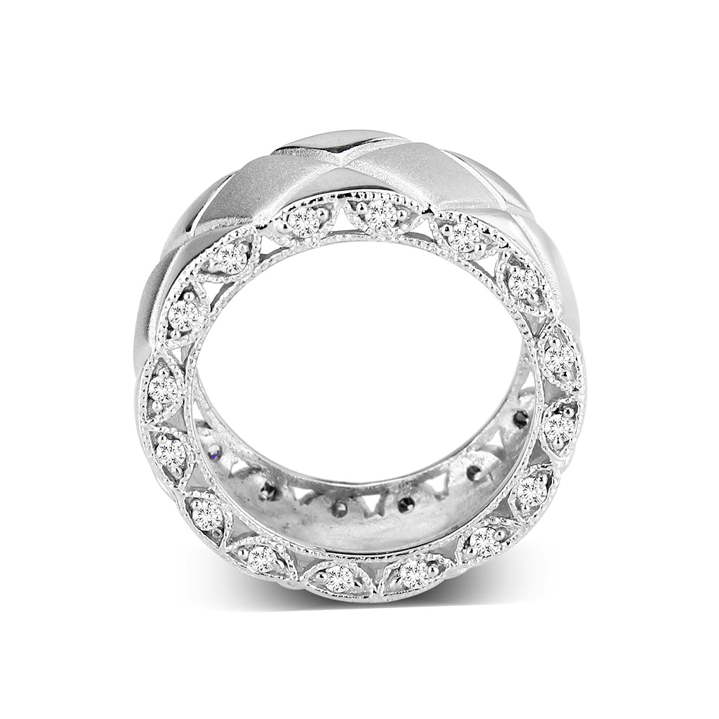 Sterling Silver Ring with Epoxy High Polished( NO Plating)