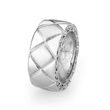 Sterling Silver Ring with Epoxy High Polished( NO Plating)