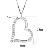 Brass  Pendant (Chain Not Included) with Clear Crystal Glass  In Rhodium Plated