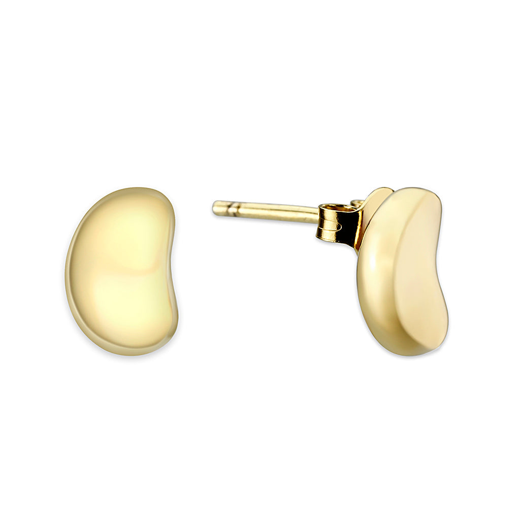 Sterling Silver  Earrings With  Gold Plated No Stone