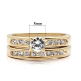 High-Polished 925 Sterling Silver Ring with AAA Grade CZ  in Clear