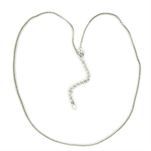 Silver Brass Chain with No Stone