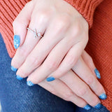 High polished (no plating) Stainless Steel Ring with AAA Grade CZ  in Clear