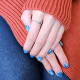 High polished (no plating) Stainless Steel Ring with AAA Grade CZ  in Clear