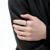 No Plating Stainless Steel Ring with AAA Grade CZ  in Clear