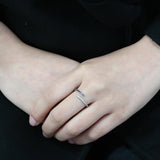 No Plating Stainless Steel Ring with Epoxy  in Jet