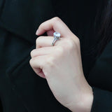 No Plating Stainless Steel Ring with AAA Grade CZ  in Clear