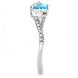 High polished (no plating) Stainless Steel Ring with AAA Grade CZ  in Multi Color