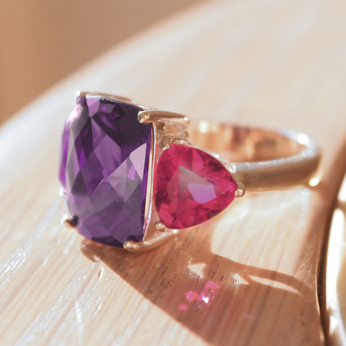 925 Sterling Silver, AAA CZ , Amethyst - 49702