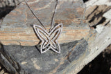 Rhodium Plating 925 Sterling Silver Chain Pendant with Crystal in Clear