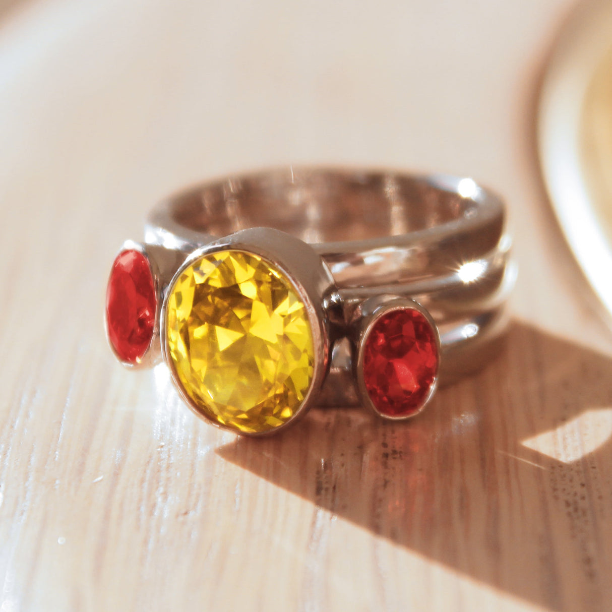 Stainless Steel, AAA CZ , Multi Color - TK095