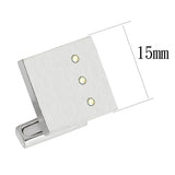 Rhodium Brass Cufflink with Top Grade Crystal  in Aurora Borealis (Rainbow Effect)