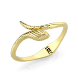 Flash Gold Plated Snake Bangle with Top Grade Crystals