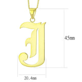 Gold Brass Chain Pendant with No Stone
