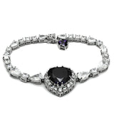 Rhodium Brass Jewelry Sets with AAA Grade CZ  in Amethyst