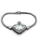 Rhodium Brass Jewelry Sets with AAA Grade CZ  in Clear