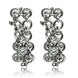 Rhodium Brass Jewelry Sets with AAA Grade CZ  in Clear