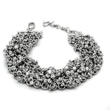 Rhodium Brass Jewelry Sets with AAA Grade CZ  in Clear