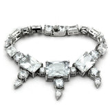 Rhodium Brass Jewelry Sets with AAA Grade CZ  in Clear