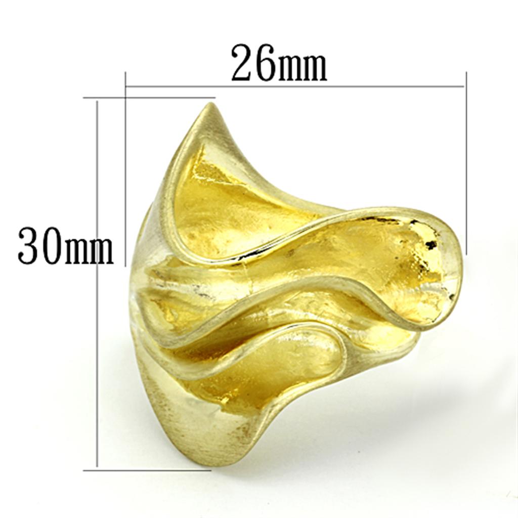 Gold & Brush Brass Ring with No Stone