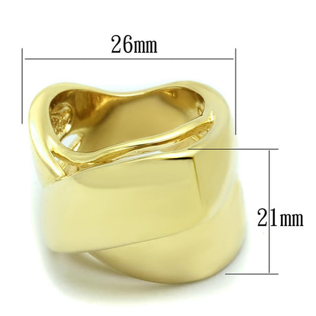 Gold Brass Ring with No Stone