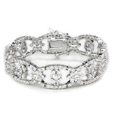 Rhodium Brass Jewelry Sets with AAA Grade CZ  in Clear