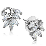 Rhodium Brass Jewelry Sets with AAA Grade CZ  in Clear