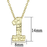 Flash Gold Brass Chain Pendant with Top Grade Crystal  in Clear