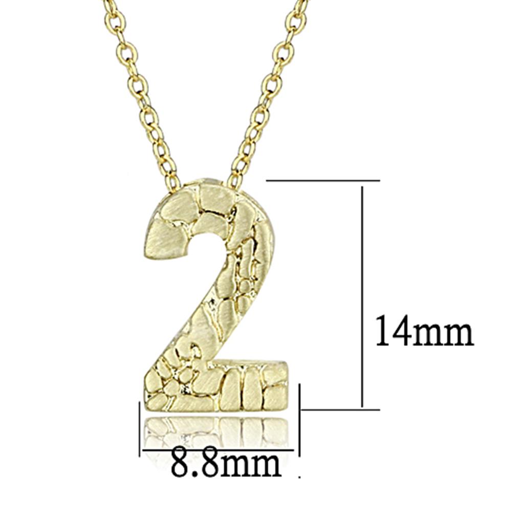 Flash Gold Brass Chain Pendant with Top Grade Crystal  in Clear