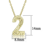 Flash Gold Brass Chain Pendant with Top Grade Crystal  in Clear