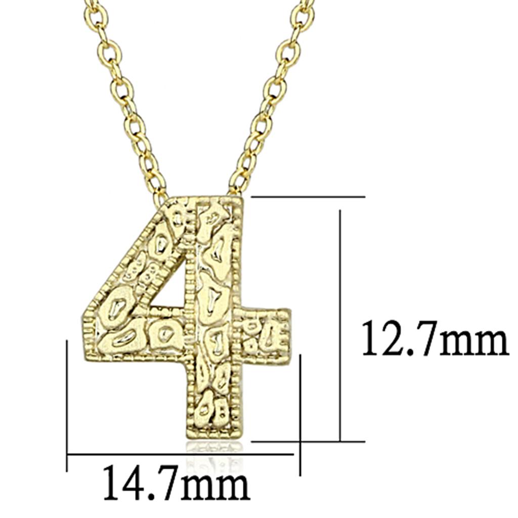 Flash Gold Brass Chain Pendant with Top Grade Crystal  in Clear