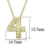 Flash Gold Brass Chain Pendant with Top Grade Crystal  in Clear