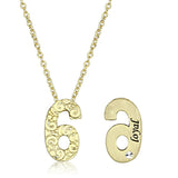 Flash Gold Brass Chain Pendant with Top Grade Crystal  in Clear