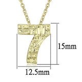 Flash Gold Brass Chain Pendant with Top Grade Crystal  in Clear