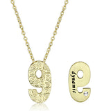 Flash Gold Brass Chain Pendant with Top Grade Crystal  in Clear