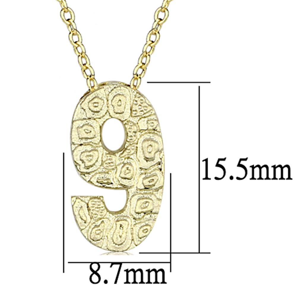 Flash Gold Brass Chain Pendant with Top Grade Crystal  in Clear
