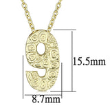 Flash Gold Brass Chain Pendant with Top Grade Crystal  in Clear