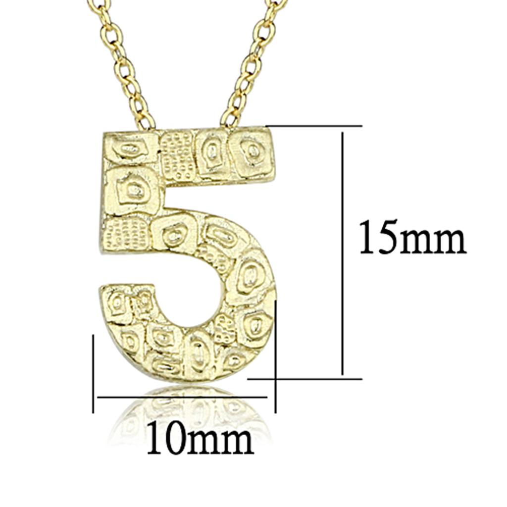 Flash Gold Brass Chain Pendant with Top Grade Crystal  in Clear