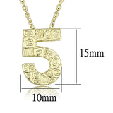 Flash Gold Brass Chain Pendant with Top Grade Crystal  in Clear