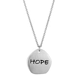 Rhodium+Brushed Brass Chain Pendant with Top Grade Crystal  in Clear