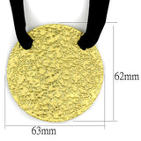 Gold & Brush Brass Chain Pendant with No Stone
