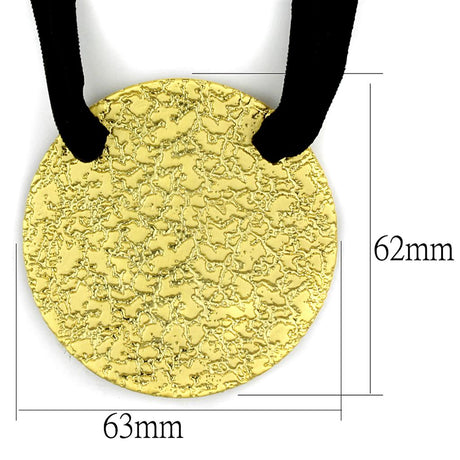 Gold & Brush Brass Chain Pendant with No Stone