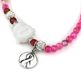 Antique Silver White Metal Necklace with Synthetic Glass Bead in Multi Color