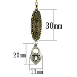 Gold+Antique Silver White Metal Chain Pendant with No Stone