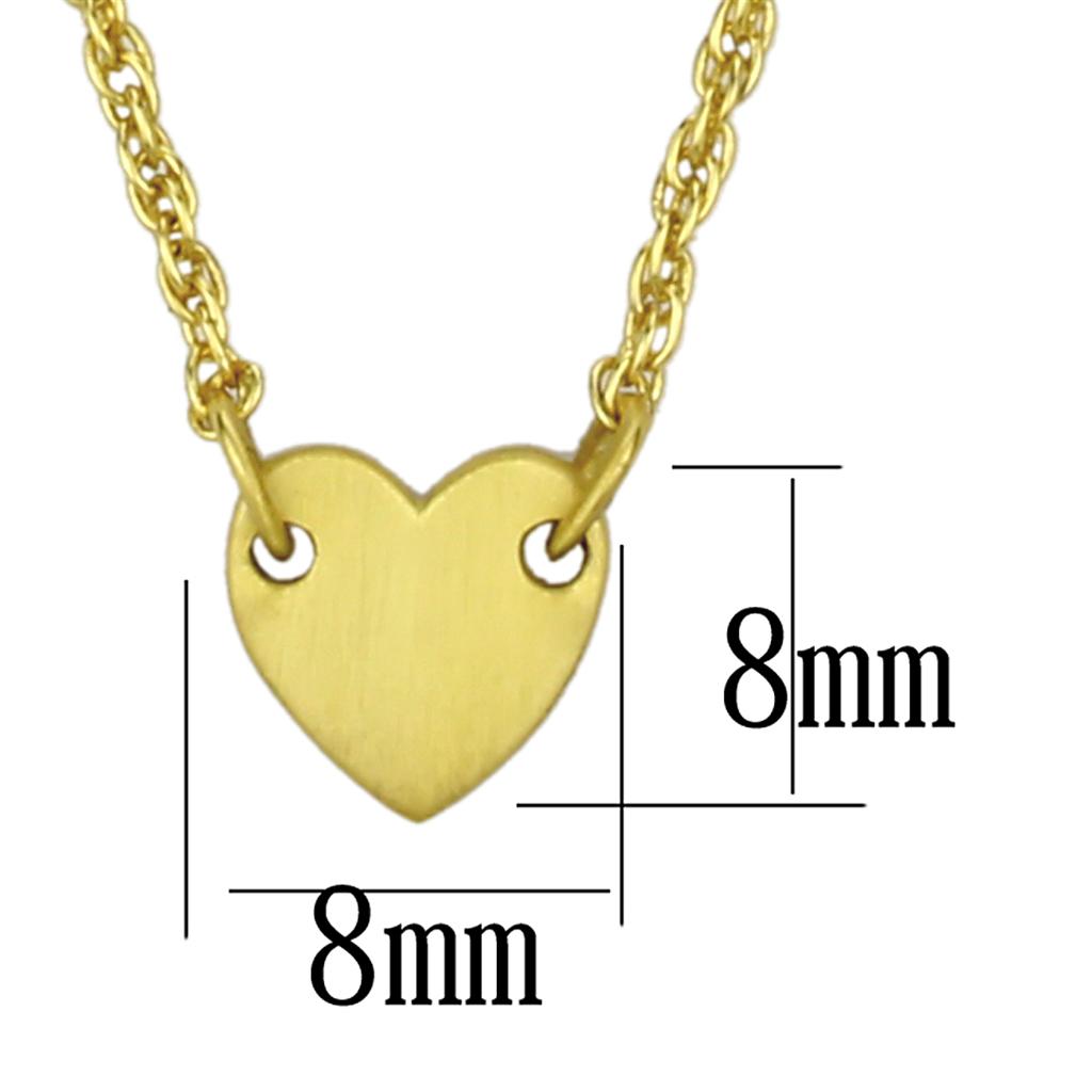 Gold & Brush Brass Chain Pendant with No Stone