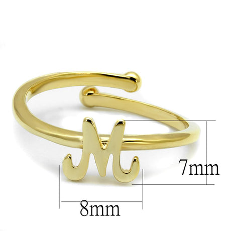 Flash Gold Brass Ring with No Stone