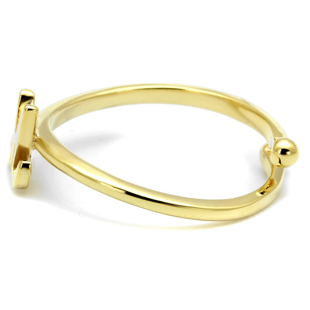 Flash Gold Brass Ring with No Stone